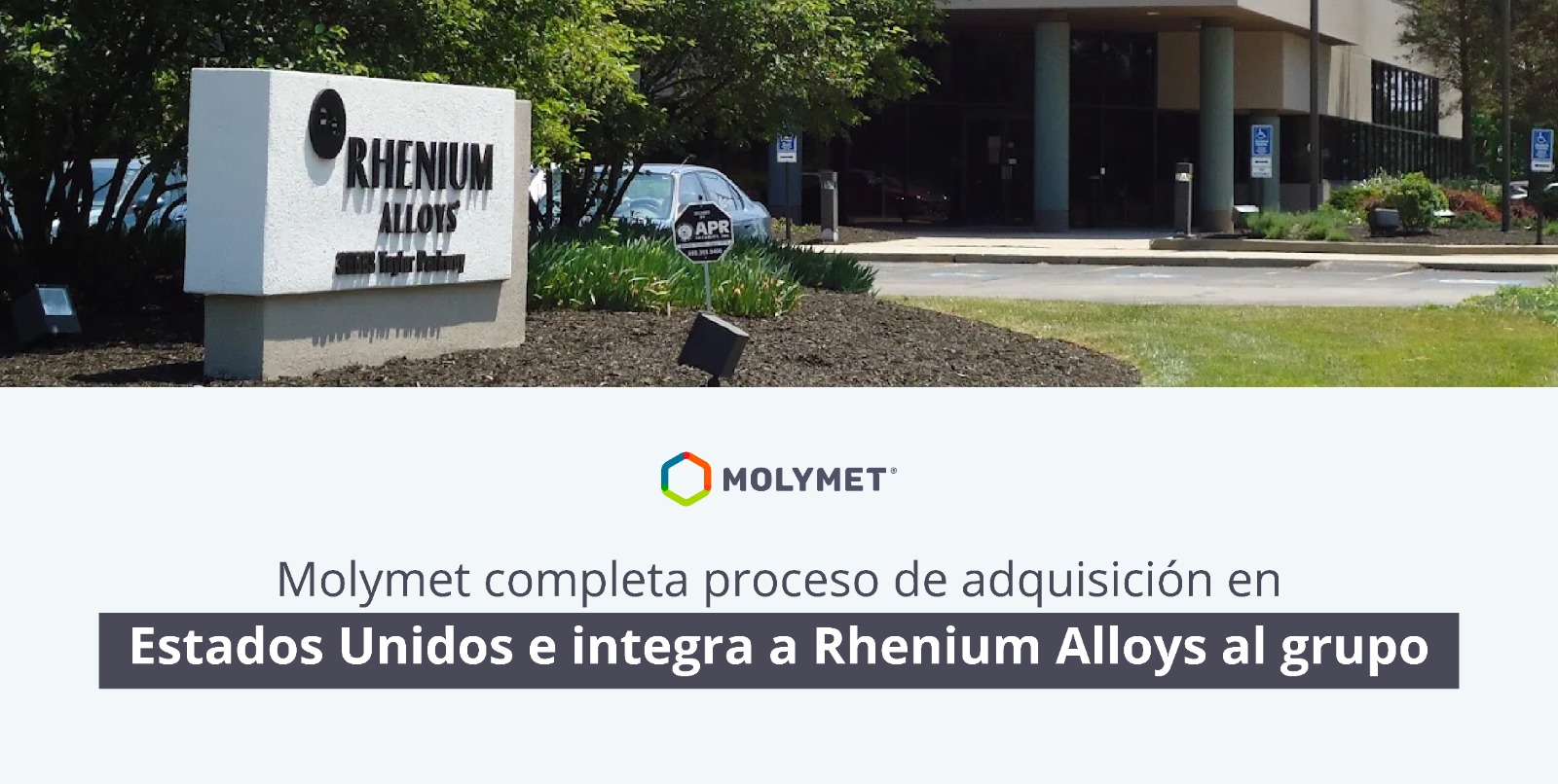 Molymet completa proceso de adquisición en Estados Unidos e integra a Rhenium Alloys al grupo